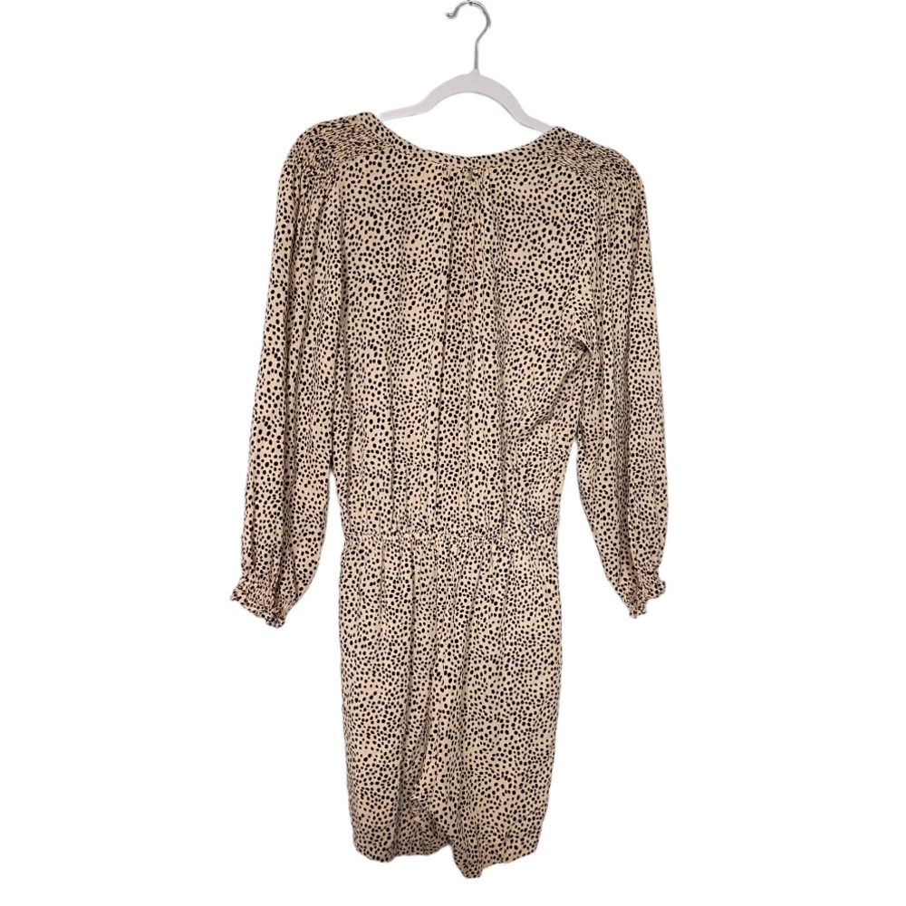 Anthropologie Beachgold Chelsea Romper Animal Print Tan/Black Spot Boho Sz XS - Picture 9 of 10